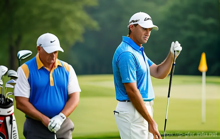 골프 실습에서의 환경 요인 분석 - **Prompt: The Strategic Golfer Against the Wind**
    "A determined female golfer in her late 20s, w...