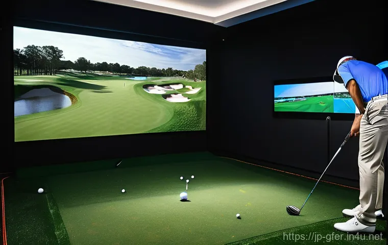 골프 실습에서의 환경 요인 분석 - **Prompt: Summer Practice on a Humid Day**
    "A male golfer in his early 40s, dressed in a lightwe...