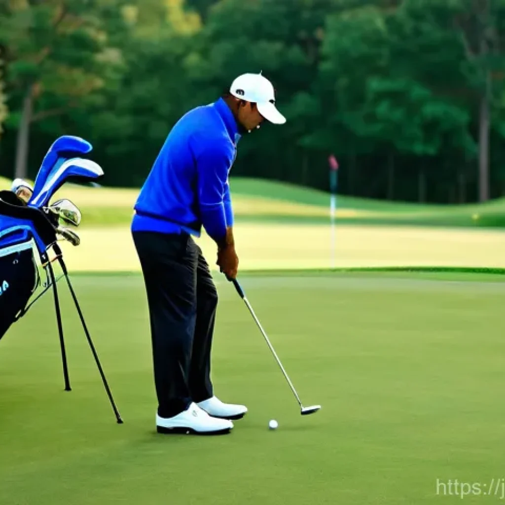 골프 티칭 자격시험 준비 전략 - Image Prompt 1: The Aspiring PGA Teaching Professional's Journey**