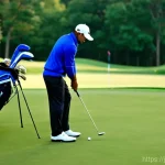 골프 티칭 자격시험 준비 전략 - Image Prompt 1: The Aspiring PGA Teaching Professional's Journey**